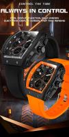 Reloj Digital Multifuncional de Lujo Premium 2025 Reloj de Moda para Hombres a Prueba de Agua con Correa de Cuero Función de Alarma Estilo Trendy - details 2