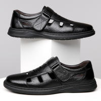 Sandalias de piel para hombre de verano. Trekking, Playa. Plantilla acolchada de microfibra. - details 2