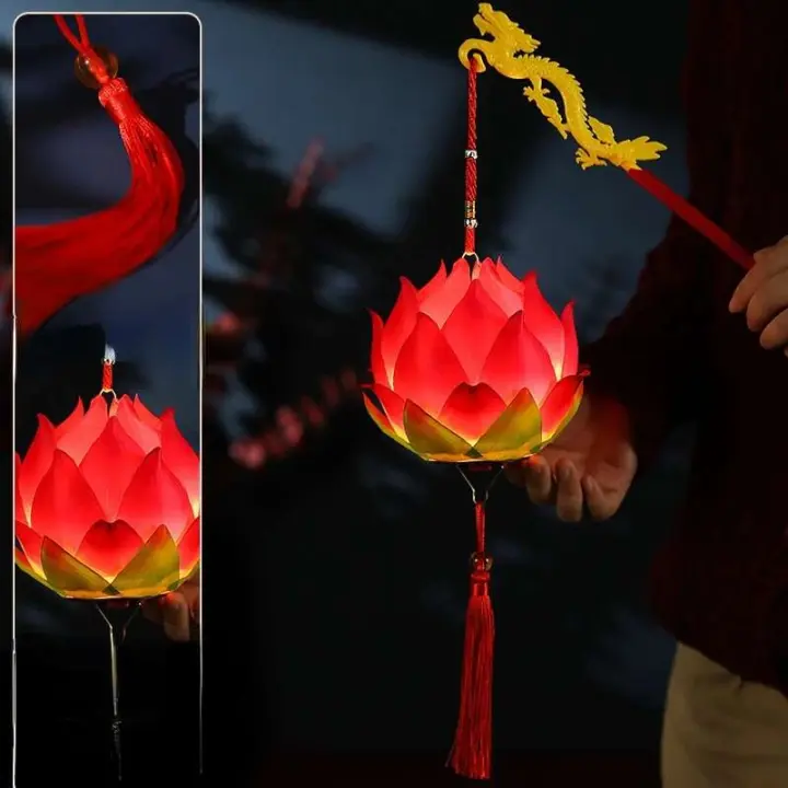Lámpara de Loto Brillante en Mano Decoración Festiva China del Autumnio 2024 - 1