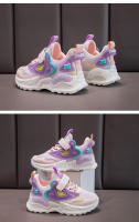 Zapatos deportivos para niñas, zapatillas de correr para niños, malla de aire transpirable rosa, corazón, zapatillas dulces, zapatos casuales con gancho y bucle para niños - details 2