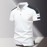 Polos de Verano de Algodón 100% Camiseta de Cuello Elegante para Hombres Manga Corta Alta Calidad - details 1