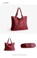 Bolso de Mujer de Cuero Genuino de Vaca de Primera Calidad Nuevo Bolso de Hombro de Alta Gama, Gran Capacidad - details 12