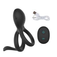 Leten Vibrador Dual para Hombres 7 Modos de Vibración, Control Remoto, Anillo Suave y Extensible - details 8
