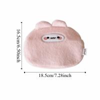 Bolsa de cosméticos de animales de dibujos animados para mujer, bolsa de almacenamiento de labios portátil, organizador de artículos de tocador de gran capacidad de felpa - details 0