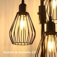 Lámpara de Pie LED Regulable Lámpara de Pie Vintage de 3 Luces con Bombillas E27 - details 20