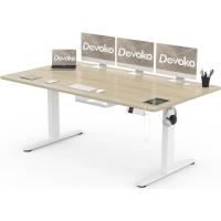 Escritorio Ajustable en Altura con Tablero, 3 Funciones de Memoria y Anticolisión, Regulable en Altura 72-118cm,Blanco - details 3