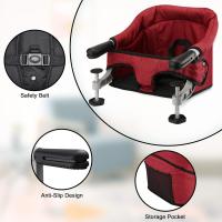 Mesa para Bebé, Trona Portátil Plegable con Arnés de Seguridad, Asiento Enganchable infantil con Bolsa de Transporte para Casa y Viajes (Azul) - details 50