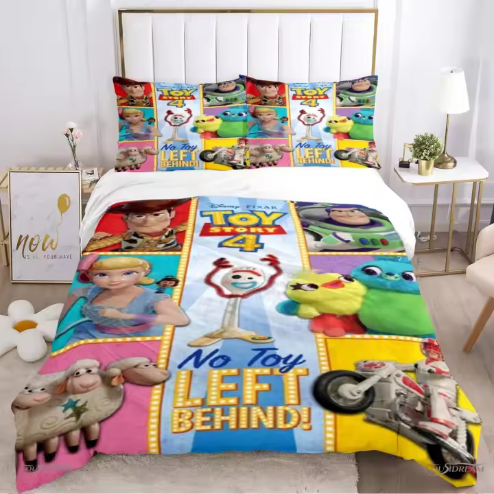 Juego de Ropa de Cama Toy Story Conjunto de Dormitorio de Dibujos Animados Cómodo - 1