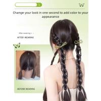2 uds. De coleta larga trenzada para boxeo, banda para el cabello con cola de caballo doble, resistente al calor, extensión de cabello Natural - details 9