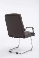 Cantilever Attila Tapizada En Tela y con Base De Metal I Silla De Conferencia con Reposabrazos, Color:Negro/Negro - details 45