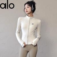 ALO YOGA nueva chaqueta mujer slim fit YOGA ropa manga larga ciclismo al aire libre protección solar running fitness top mujer verano - details 5