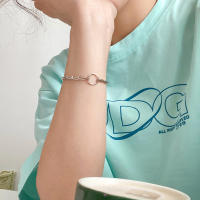 Pulsera De Beads Geométricas De Plata Esterlina 925 Para Mujeres Estilo Simple Y Temperamento Joyería De Mano Para Fiestas - details 44