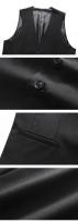 Chaleco de traje de negocios para hombre, chaleco de un solo botón de retazos transfronterizos, chaleco informal de moda para hombre hecho en China, verano 2025 - details 5