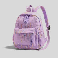 Mochila de viaje de gran capacidad de estilo coreano, mochila informal de moda con cremallera, mochilas escolares ligeras y bonitas para estudiantes para mujer - details 12