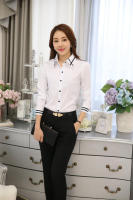 Camisa blanca de manga larga para mujer, blusas básicas de oficina, moda coreana, primavera y otoño - details 5