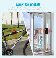 Alarma antirrobo para puerta y ventana, alarma de vibración inalámbrica con Control remoto, sensores de seguridad para bicicleta, 110dB - details 7