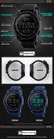SKMEI-reloj deportivo de lujo para hombre, pulsera Digital multifunción con despertador, resistente al agua, 5bar, 1257 - details 2