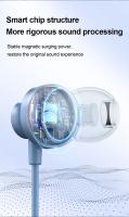 Auriculares con cable de Metal de graves pesados 9D HIFI, auriculares digitales tipo C/3,5mm AUX con micrófono, auriculares internos, auriculares de música deportiva para Samsung y Android - details 5