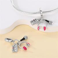 Pulsera de plata de dos tonos con colgante triple celestial de cuentas en forma de corazón para la fabricación de joyas - details 30