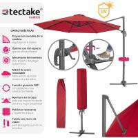 Parasol Ajustable para Protección UV Ventilación Superior Ideal para Jardín, Terraza Exterior, Patio - details 9