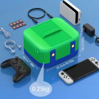 Bolsa de transporte portátil para consola, estuche de viaje, soportes para Gamecard, bolsa de almacenamiento para NS - details 13