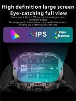 2024 Nuevo Relojes inteligentes para hombres 1,96 inch 330 * 282 AMOLED,420 mAh Battery,Bluetooth llamada clock,asistente de voz,al aire libre,100 + modo deportivo,GPS Rastreador,Ip67 impermeable,Monitor de salud 24h, Relojes inteligentes Para Android ios - details 3