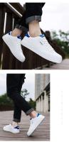 Zapatos casuales de suela gruesa de corte bajo de baloncesto de cuero transpirable deportivo a la moda para hombre, ligeros, cómodos y duraderos - details 7