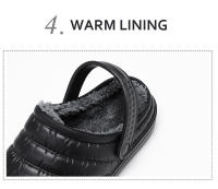 Zapatillas de casa para hombre y mujer, zuecos cálidos de alta calidad con forro de felpa, antideslizantes, para jardín, invierno, 2021 - details 5