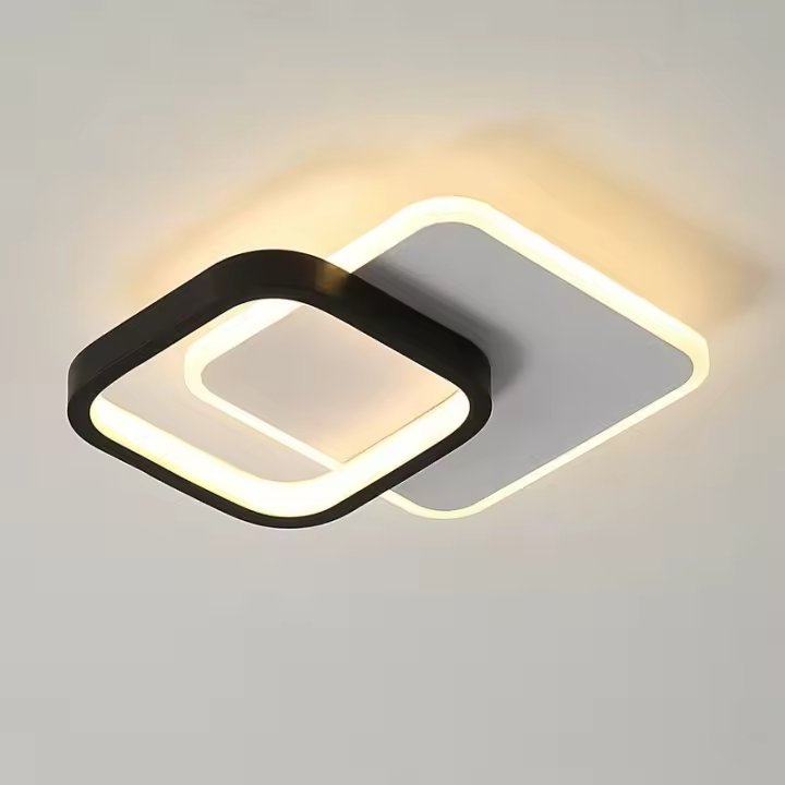 Lámpara de Techo LED Cuadrada 24W Iluminación Cálida Blanca 3000K para Interiores - 1
