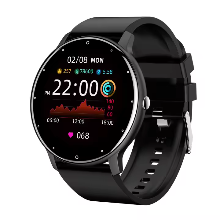 Reloj inteligente para hombres: llamadas, frecuencia cardíaca, sueño, clima, deportes, pantalla táctil y larga duración de bater - 1