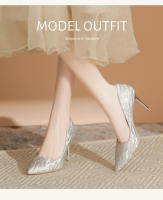 Zapatos de novia principal 2025 diseño francés Tacones altos y estilizados - details 4