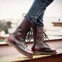 Botas De Cuero Para Hombre, Botas De Trabajo De Caña Alta Transpirables Y Resistentes Al Desgaste, Impermeables Y Cálidas - details 2