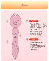 Leten AV Magic Wand Pussy Lady Vibrador Espiral G-Spot Estimulador de Vibración Masajeador Vaginal Vibrador Juguetes Sexuales para Masturbadores Femeninos - details 13
