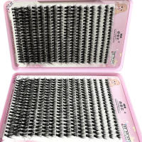 640Pcs Extensiones De Pestañas Falsas 8D Gruesas Y Sueltas De D Curl Puntas Afiladas Tamaño 8-16mm Conjunto De Clusters Individuales Para Maquillaje Profesional - details 4