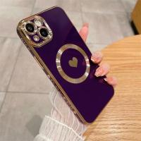 Funda de Teléfono Magsafe de Lujo con Recubrimiento Magnético y Corazón - details 2