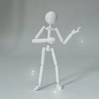 Muñeco articulado multiarticulado, juguete de impresión 3D, maniquí móvil impreso en 3D, modelo novedoso de muñeco, robot ensamblado. - details 12