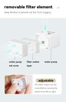 Dispensador de Agua para Mascotas de Cerámica 1.3L con Carga USB y Circulación Automática de Agua Filtrada - details 6
