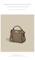 Bolso De Piel Auténtica Para Mujer, Bolso De Hombro, 20cm, Lujo - details 2