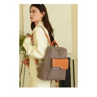 Mochila retro de cuero suave para mujer, nuevo estilo, moderna mochila de moda para damas, mochila escolar de gran capacidad - details 9