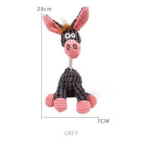 Juguete de Peluche en Forma de Burro Resistente a Mordiscos Entrenamiento Dental Alivio del Estrés - details 7