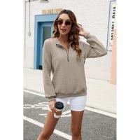 Sudadera con capucha para mujer azul cálido con sudaderas lisa sudadera deporte tendencia 2025 - details 14