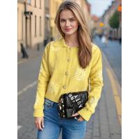 Suéteres de punto para mujer en estilo coreano Moda casual Corto t Primavera Otoño Ideal para salir - details 9