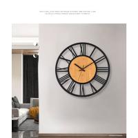 Reloj de Pared de Números Romanos Nórdicos de 3D Silencioso, Preciso, Decoración de Sala de Estar - details 9