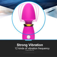 Vibrador vaginal recargable de varias velocidades para mujer, estimulador de clítoris y pezón, Juguetes sexuales, masajeador erótico suave, consolador femenino - details 1