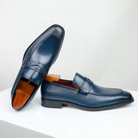 Mocasines de los hombres zapatos de cuero de negocios casuales cabeza cuadrada versátil de los hombres - details 3