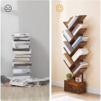Estante de Libros en Forma de Árbol Vintage 9 Niveles para CD/DVD/Libros Organizador de Espacio - details 4