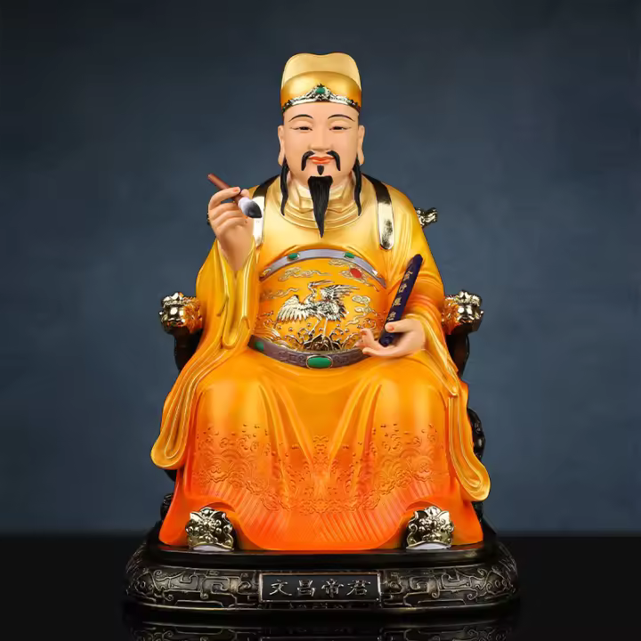 Resina en casa, sala de estar, decoración de estrellas Wenqu, presentación de la estatua del emperador Wenchang en la lista de exámenes imperiales - 1