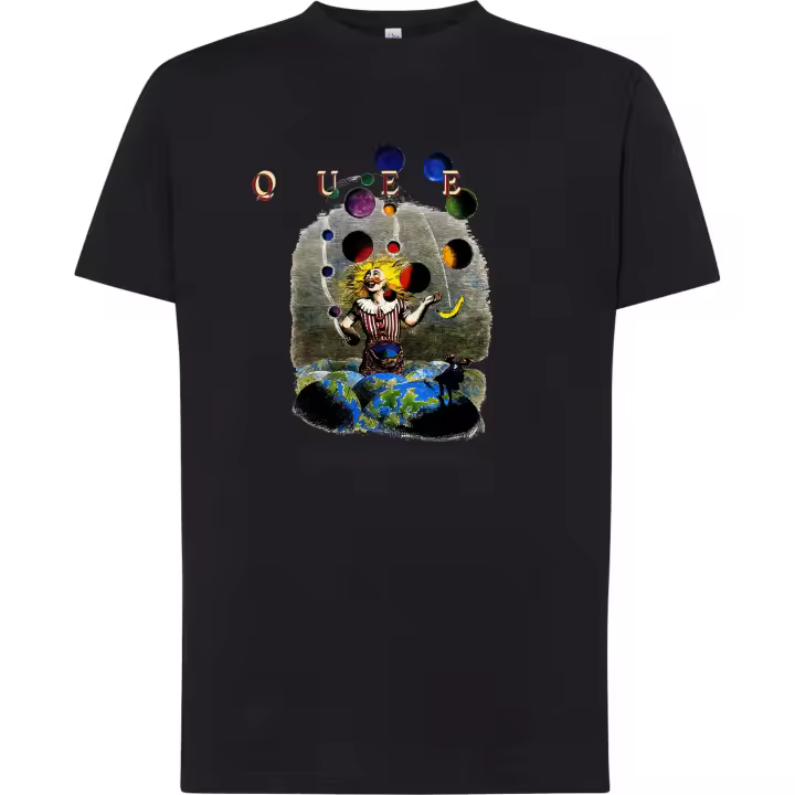 Camiseta de Algodón Innuendo de Reina Cuello Redondo, Manga Corta, 100% Algodón 180g/m² - 1