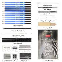Lápiz y Juego de Dibujo para Arte  Set de Herramientas de Pintura al Agua Lápiz Metálico de 36 Piezas para Artistas - details 1