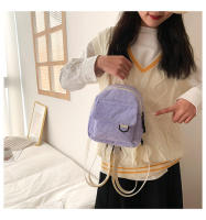 Mochila pequeña de lona para mujer con correa desmontable portátil para citas, viajes, compras, senderismo, camping - details 6